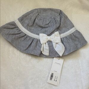 Janie and Jack Striped Hat with Bow